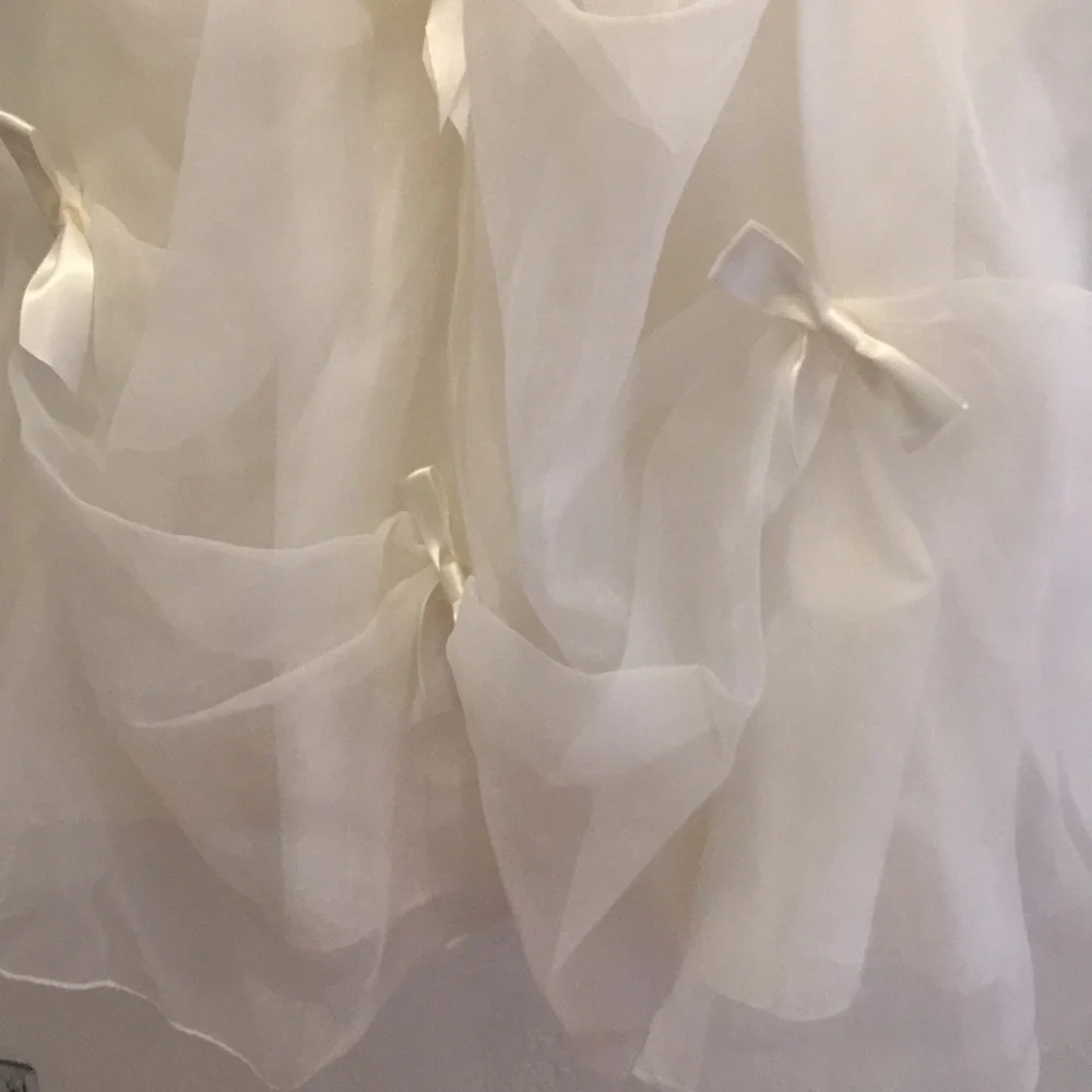 Davids bridal flower girl satin bow dress - Picture 4 of 4